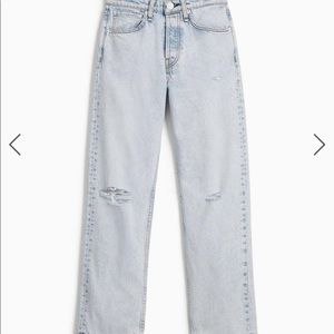 Rag & Bone: High Rise Ankle Straight Jeans